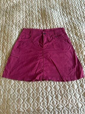 KUHL Vala Hiking A-Line Skirt in Berry Pink